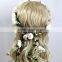 New Design Mori Girl Hiar Artificial Flower Wreath For Wedding