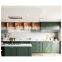 Light Green&Blue Luxury Lacquer Kitchen Cabinet Custom