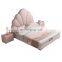 Shell shape design 1.5m single bed pink princess bed