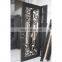 modern double glass wrought iron door