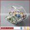 round face PMMA food container acrylic plastic candy bin with scoop