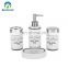 Soap dish soap dispenser tumbler toothbrush holder bathroom accessory hotel shower room set