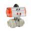 2 inch Air Compressor Spring Return Double Union Corrosion Resistant Pneumatic Actuator PP Ball Valve