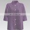 Mystic Purple Color Plain Yarn-dyed Crepe Fabric For Fashion Dress