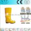 yellow PVC Boots / pvc rain boots /pvc safety rain boots with men