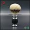 badger hair shaving brush with metal shaving bowl , stainless steel shave soap bowl and shave brush