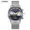 SINOBI S9814G Innovative Dial Design Watches Male Wristwatch With Date Window Custom Watches Mens Watch Sets Relogio Masculino