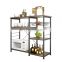 Custom Made Modern Black French Movable Wood Design Small Kitchen Islands Spice Storage Trolleys With Wheels