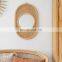 Hot Sale Hanging Wicker Mirror Handmade Rattan Boho Mirror For Decor WHolesale Made in Vietnam
