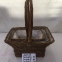 High Quality Custom Red Willow Wicker Storage Baskets with wood handles