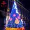 Custom home Christmas decoration artificial PVC +PE fiber Christmas tree commercial christmas tree