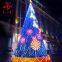 Custom home Christmas decoration artificial PVC +PE fiber Christmas tree commercial christmas tree