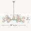 Modern Crystal Molecular Chandelier ceiling Lighting Fixture for Living Room Bedroom Dining Room kitchen island Foyer Lobby