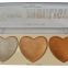 Factory Customization 3 Color Heart Shape Makeup Marker Highlighter Cute Baked Glow Glitter Pelette Makeup Highlighter Powder