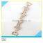 Diamant Chatelaine Solid Square Design Gold Metal Rhinestone Belr Chain 2x14cm