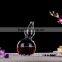 Shaped clear glass decanter 1500ml crystal heat-resistant glass bottle/hand blown glass decanter