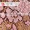 wholeale cheap high quality pink cord lace fabric top quality for sale