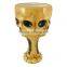 halloween ceramic skull wine goblet