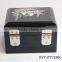 High end mother of pearl inlaid black jewelry box