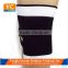 Embossing neoprene sleeve knee sport support black white
