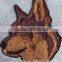 Animal Dogs logo custom Iron-on personalized embroidery patch,customized self-adhesive embroidery patch