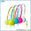 Fashion Headphone for Girls, Wired Headphone, Children Headphone