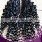100% Brazilian human Hair Extensions kinky curly Lace Closure Handsewn