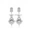 Vintage Queen Victorian AAA Cubic Zircon Bridal Long Earrings for Women High Quality Luxury Women Bridal Accessories Jewelry