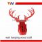 European Style Wooden Animal Head Antelope Wall Hangings For Ornamentation