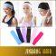 Candy color high quality sports yoga fabric hair bands headband sweat absorbing accessory for women