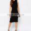 New Womens Plain Bodycon Sleeveless Ladies Pencil Midi Dress