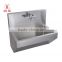 Commercial Wall Hung hospital Stainless Steel hand Washing Trough medical surgical scrub sink with sensor taps