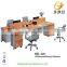 Modern Design Aluminium Frame Office Desk Computer Workstation