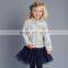 DK0011 dave bella 2015 autumn children hoodies girls sweatshirt outwear autumn coat children's hoodies thicker outwear