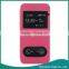 New Arrival double open window leather case for iphone 6
