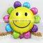 85*82 cm rainbow sun flower balloon smile face foil helium balloons