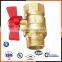 1/2" PN10/16 butterfly-shaped brass ball valve