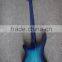 Weifang Rebon 4 string ricken neck through body electric bass guitar in blue sunburst colour