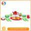 New arrive role play kids muticolor plastic tea party set toys