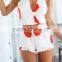 Women clothes romper latest design sleeveless korean fashion jumpsuit