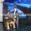 Life-size robotic simulation walking dinosaur model