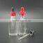 60ml clear glass dropper bottles