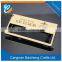 aluminum alloy security pin on name badge and tag with gold color and stamped brand logo in high quality
