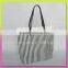 The black stripe handbag with polyester bag hot sale