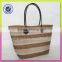 Fashion Beautiful Tote Bag Polyester Stripe Ladies Shopping Handbag