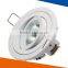 new white round gimbal directional tilted aluminium die casting downlight