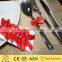Cute Xmas red ribbon bow tie for cutlery deocration new for 2015