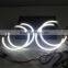 one year warranty 12v 66 smd 131mm led angel eyes for bmw car led headlight 66 smd led halo rings