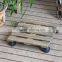 portable wood plant pot tray with wheet