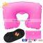 inflatable neck pillow with bag travel kit